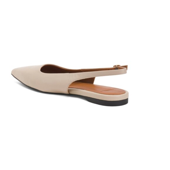 VAGABOND SHOEMAKERS cream Leather Hermine Slingback Flats - Picture 2 of 2
